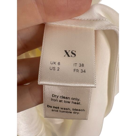 Anna October Sarah Maxi Dress Halter Neck Satin Formal Bridal Wedding Gala XS - Picture 9 of 10